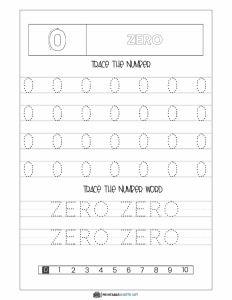 thumbnail of Trace Number Zero – Preschool