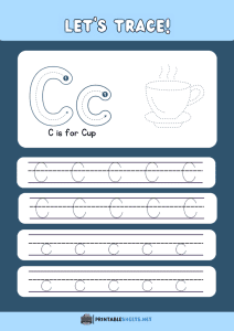 thumbnail of Trace and Write Uppercase and Lowercase C c