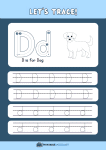 thumbnail of Trace and Write Uppercase and Lowercase D d