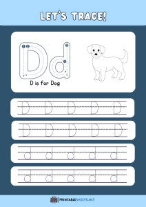 thumbnail of Trace and Write Uppercase and Lowercase D d