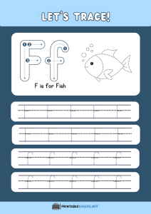 thumbnail of Trace and Write Uppercase and Lowercase F f