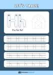 thumbnail of Trace and Write Uppercase and Lowercase H h