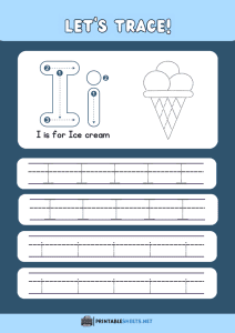 thumbnail of Trace and Write Uppercase and Lowercase I i