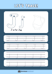 thumbnail of Trace and Write Uppercase and Lowercase J j