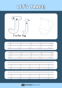 thumbnail of Trace and Write Uppercase and Lowercase J j