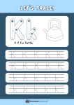 thumbnail of Trace and Write Uppercase and Lowercase K k