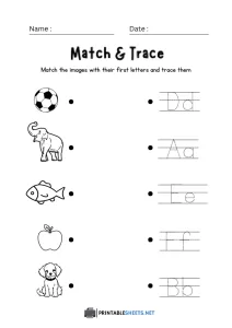 thumbnail of Match and Trace (D , A , E , F , B)