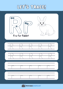 thumbnail of Trace and Write Uppercase and Lowercase R r