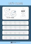 thumbnail of Trace and Write Uppercase and Lowercase S s