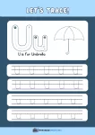 thumbnail of Trace and Write Uppercase and Lowercase U u