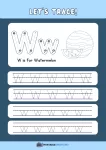 thumbnail of Trace and Write Uppercase and Lowercase W w