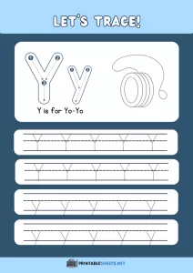 thumbnail of Trace and Write Uppercase and Lowercase Y y